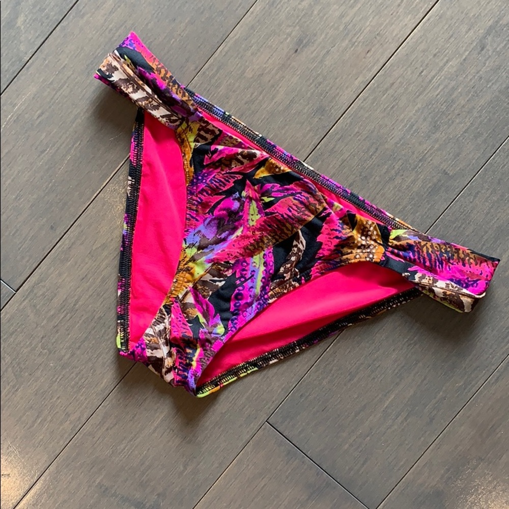 Victoria’s Secret Neon Feather Print Bikini Bottom